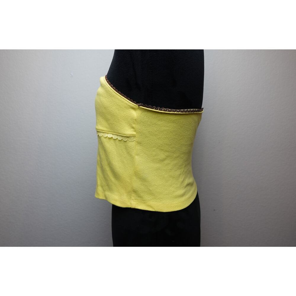 Kimchi Blue Rosie Yellow Strapless Top Y2K Style Size L - Picture 3 of 7